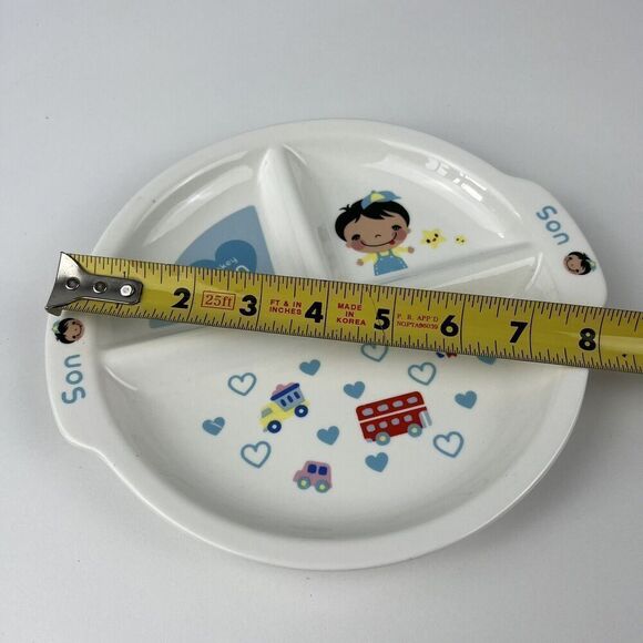 Cloverleaf Designed by England Ultra Bone China Eco Friendly Toddler Boy Plate - Picture 7 of 7